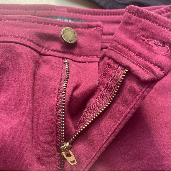 Women’s maroon red casual denim skirt size 10 office work business 41 hawthorn - Picture 5 of 12